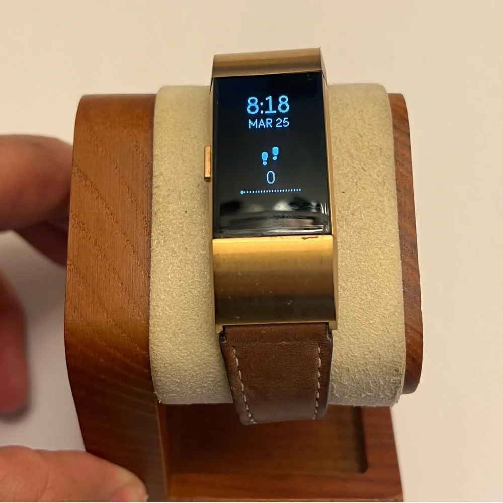 Fitbit Charge 2, Charger Included, Gold Case,‎ Special Edition, Leather band